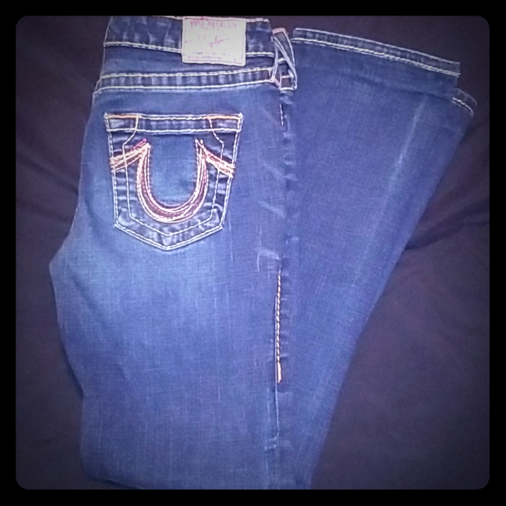 True Religion Rainbow Gina Jeans